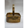 Handcrafted Brass Decorative Basket with Handle | Pooja & Home Decor