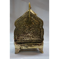 Handcrafted Brass Singhasan with Om Design | Premium Pooja Chowki for Laddu Gopal & Idols