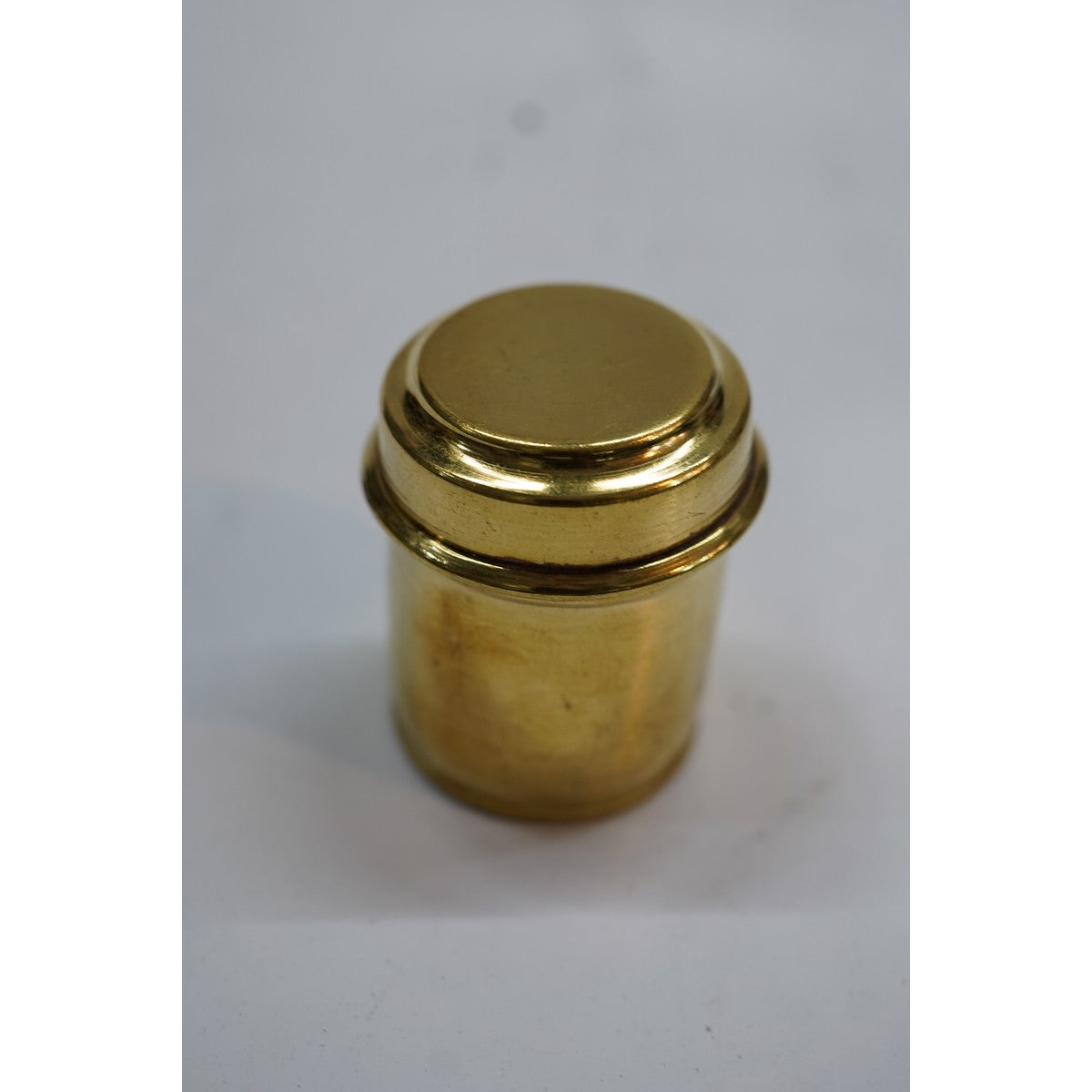 Handcrafted Brass Sindoor Box with Lid | Traditional Pooja & Kumkum Container