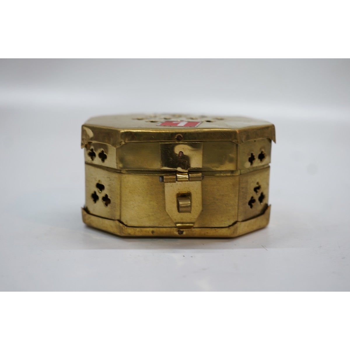 Handcrafted Brass Dhoop Dani with Lid | Traditional Camphor & Loban Burner
