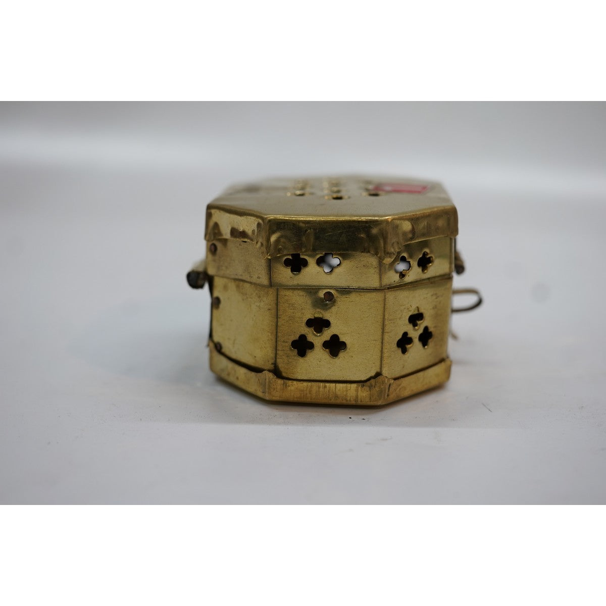Handcrafted Brass Dhoop Dani with Lid | Traditional Camphor & Loban Burner