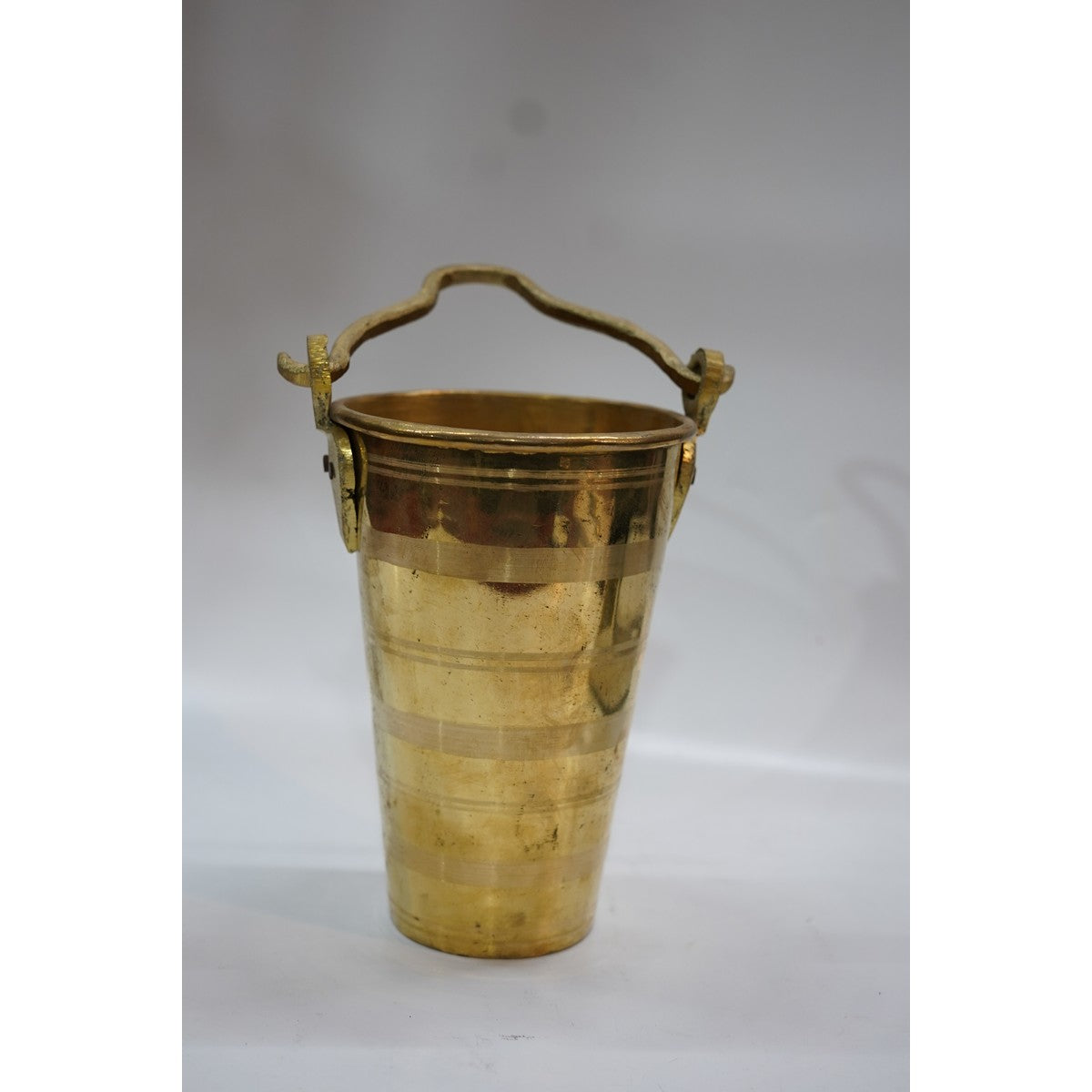 Handcrafted Brass Pooja Bucket with Handle