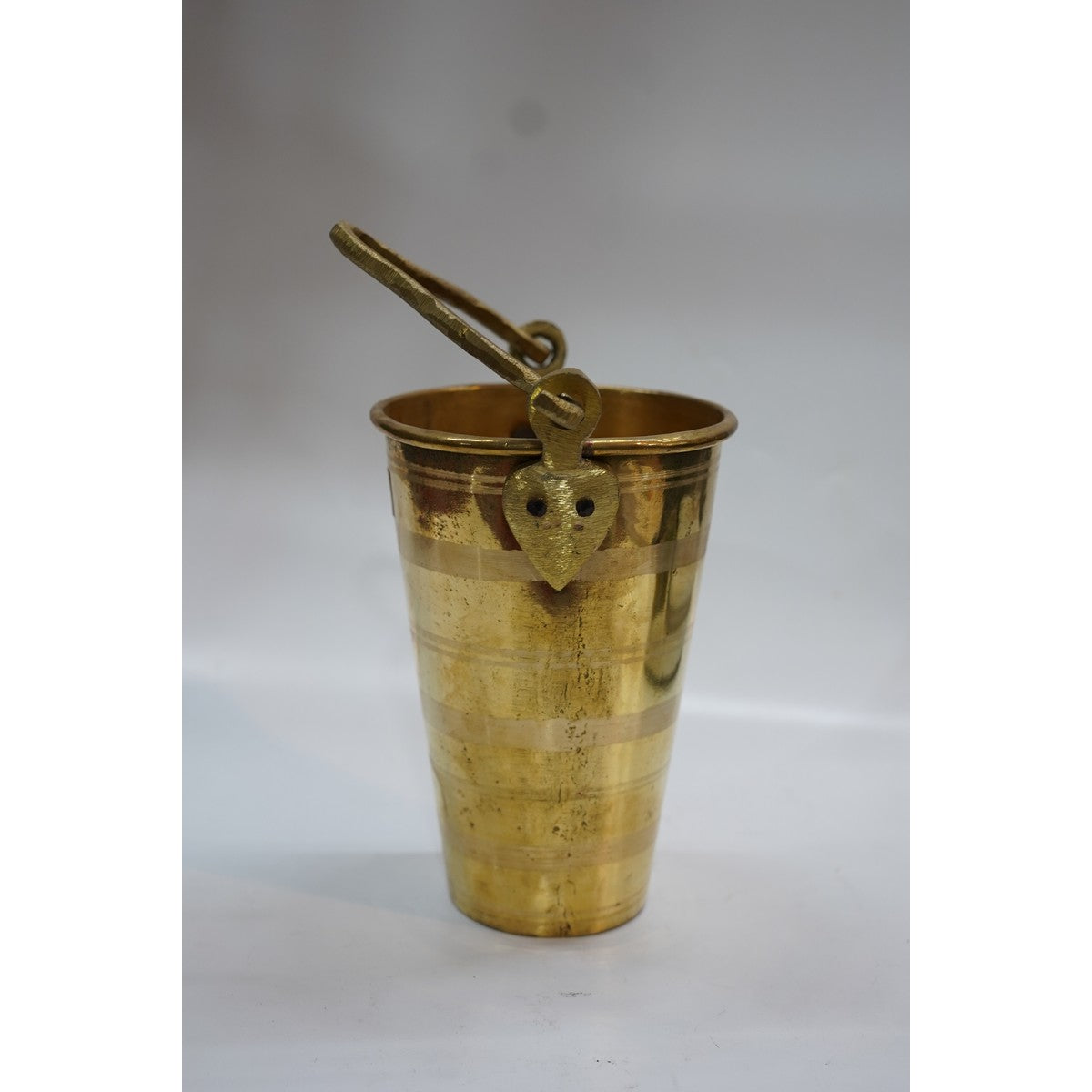 Handcrafted Brass Pooja Bucket with Handle