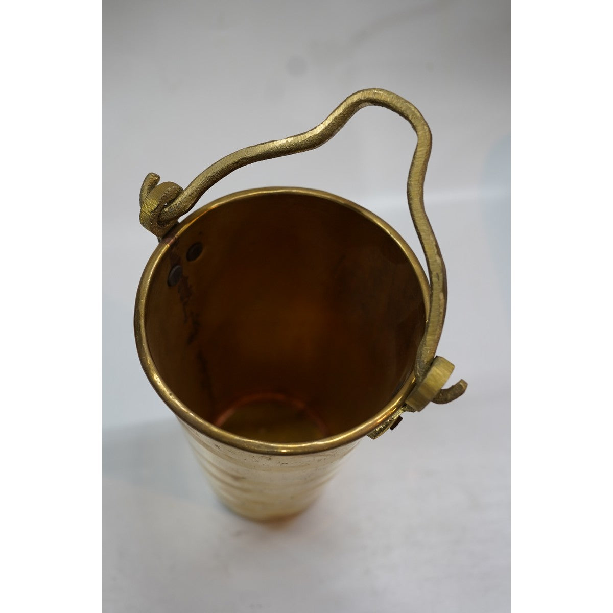 Handcrafted Brass Pooja Bucket with Handle