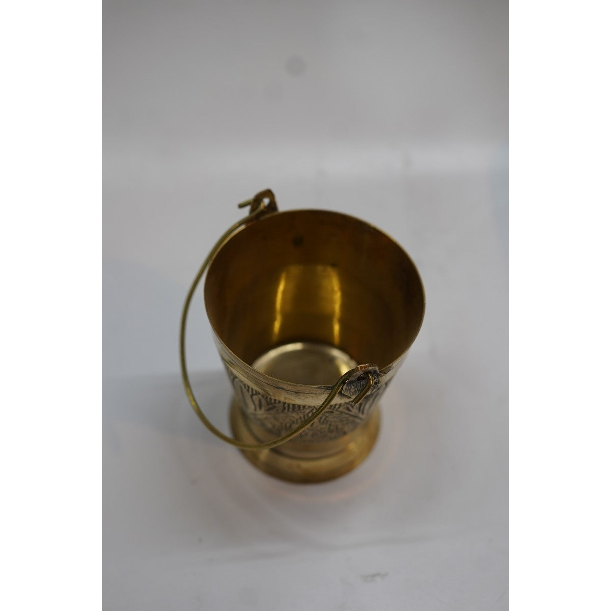 Handcrafted Brass Pooja Bucket with Handle