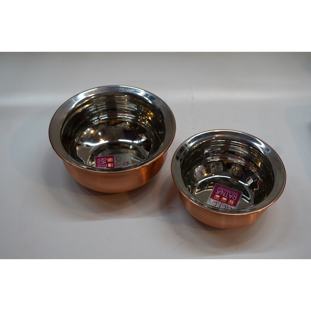 Handcrafted Pure Copper Handi Set (Pack of 2) for Cooking & Serving