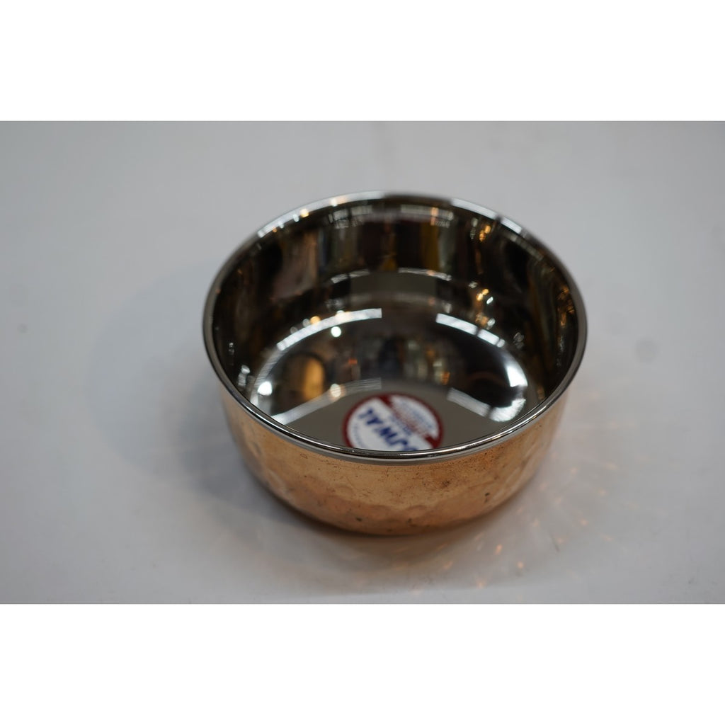 Handcrafted Hammered Copper Serving Bowl
