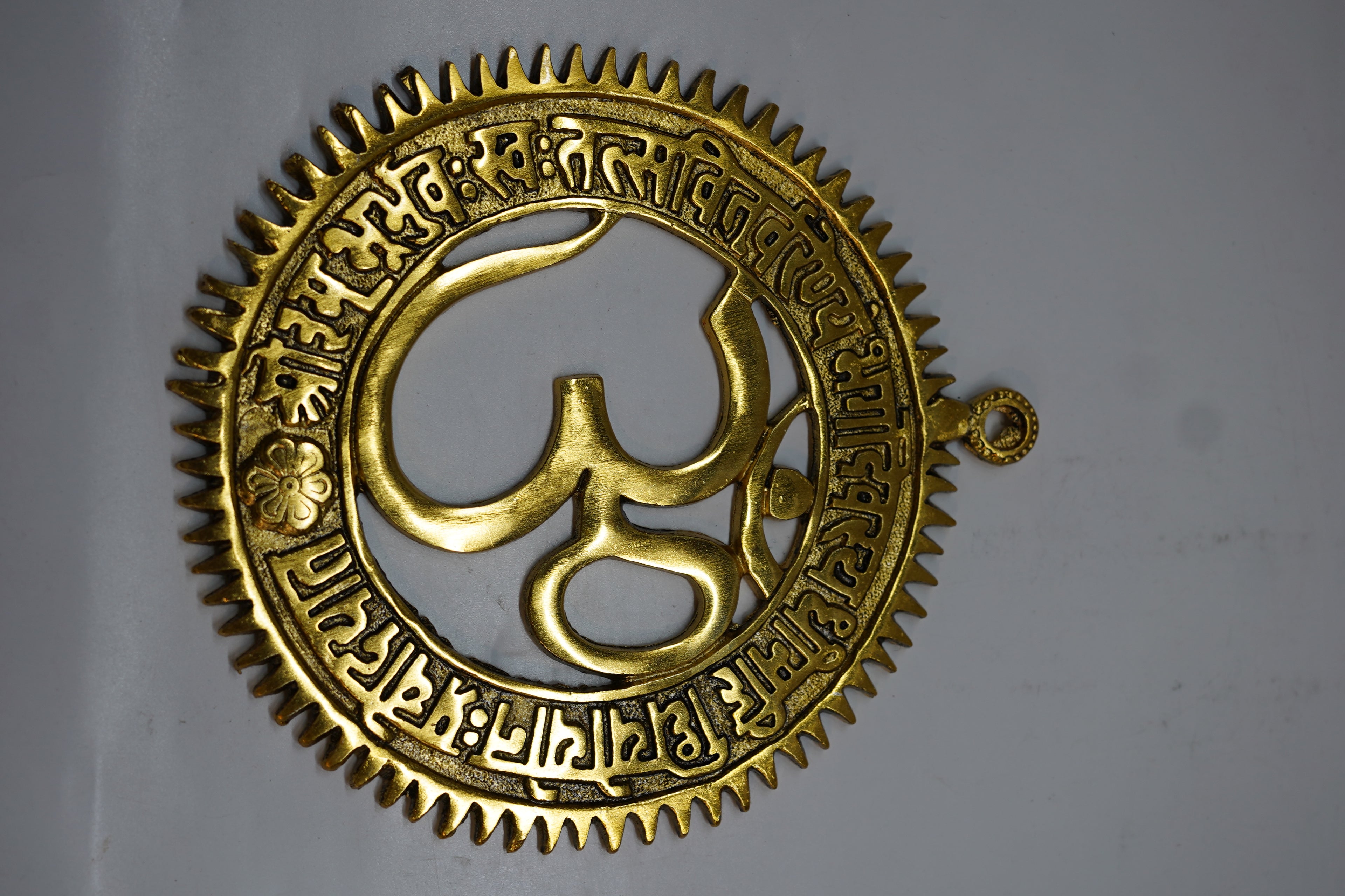 Brass Om Symbol Wall Hanging
