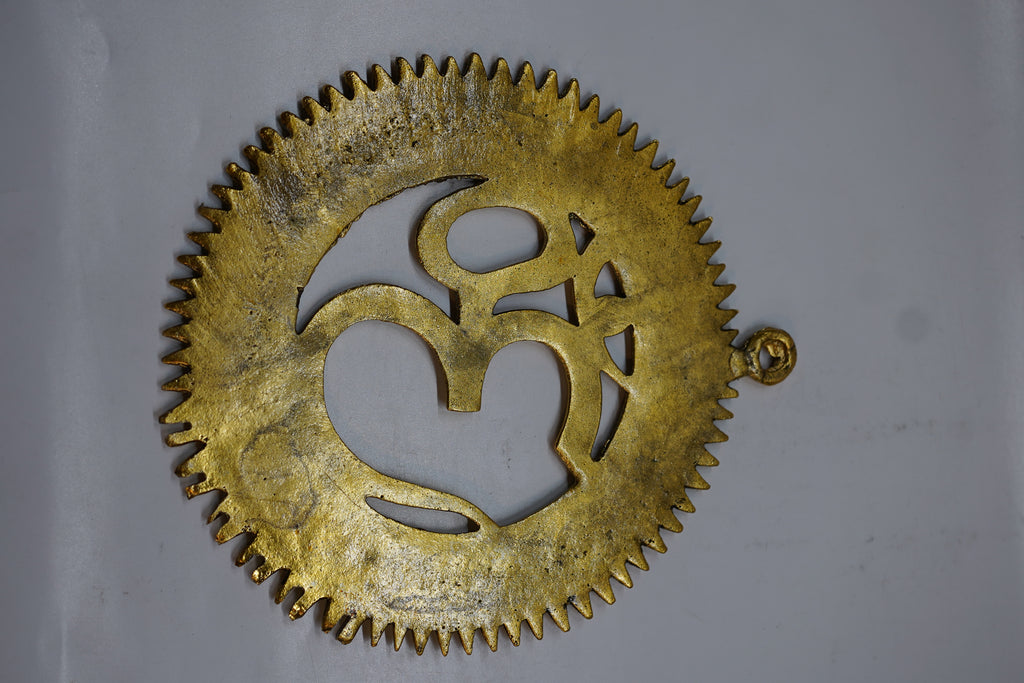 Brass Om Decorative Plate