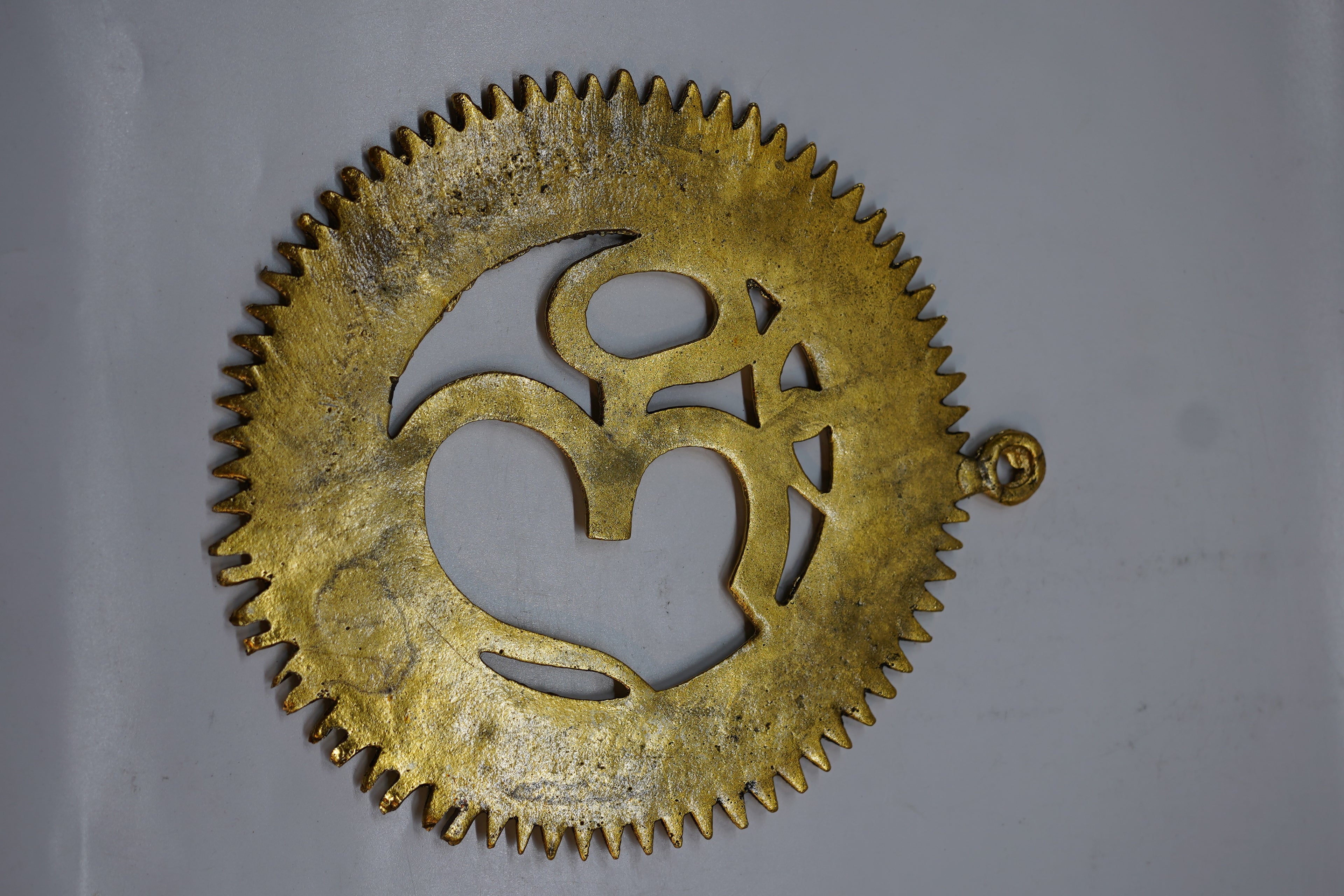 Brass Om Decorative Plate