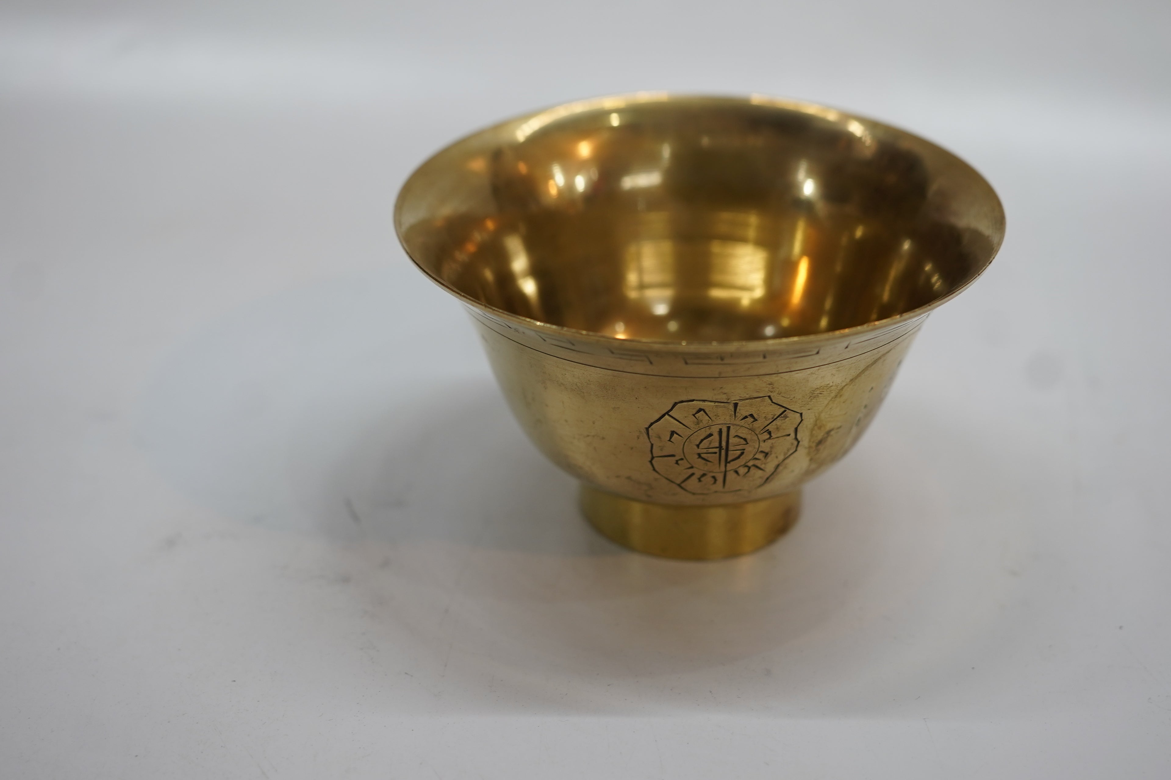 Premium Brass Decorative Bowl with Engraved Patterns | Traditional Brass Katori for Puja & Home Decor