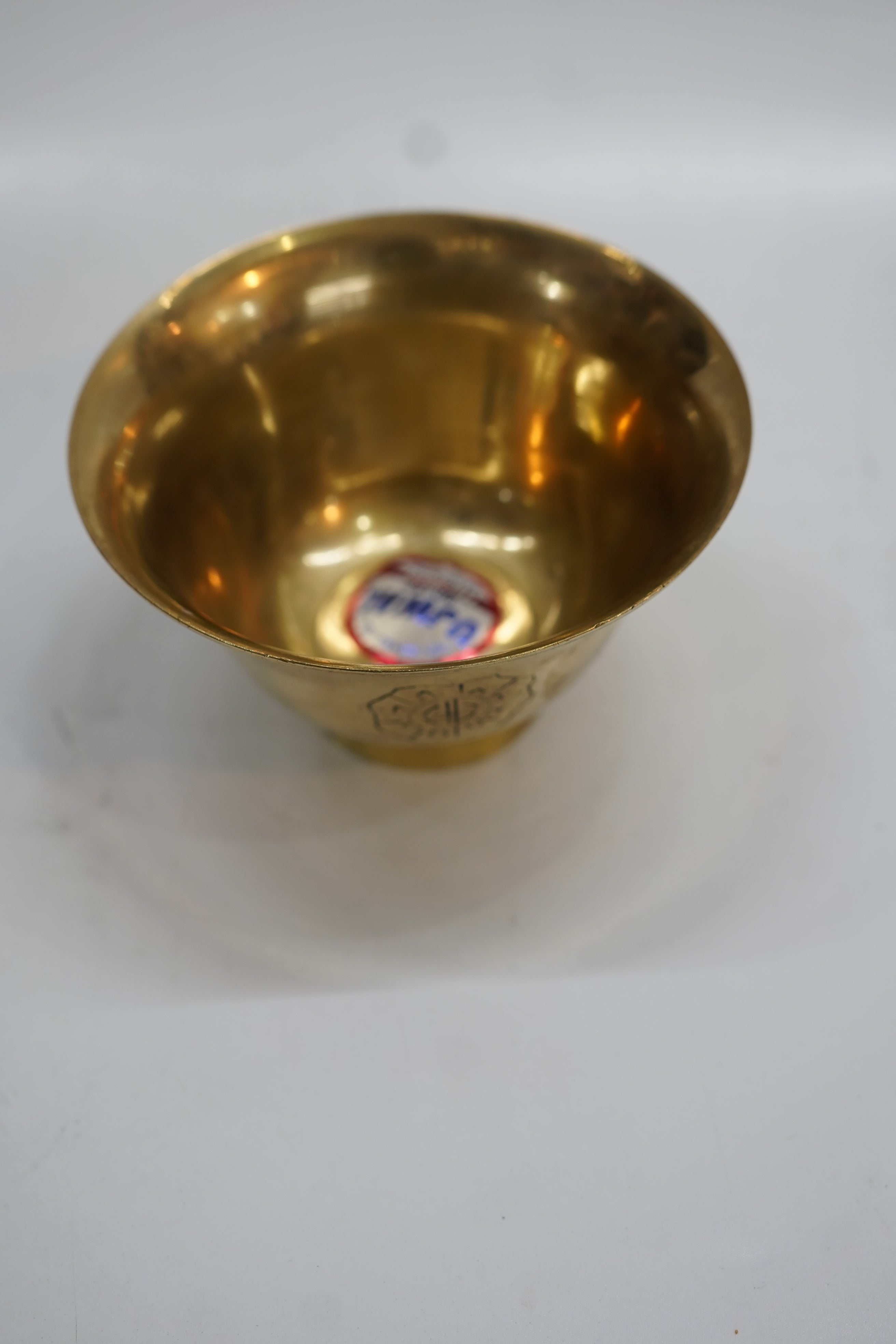 Premium Brass Decorative Bowl with Engraved Patterns | Traditional Brass Katori for Puja & Home Decor