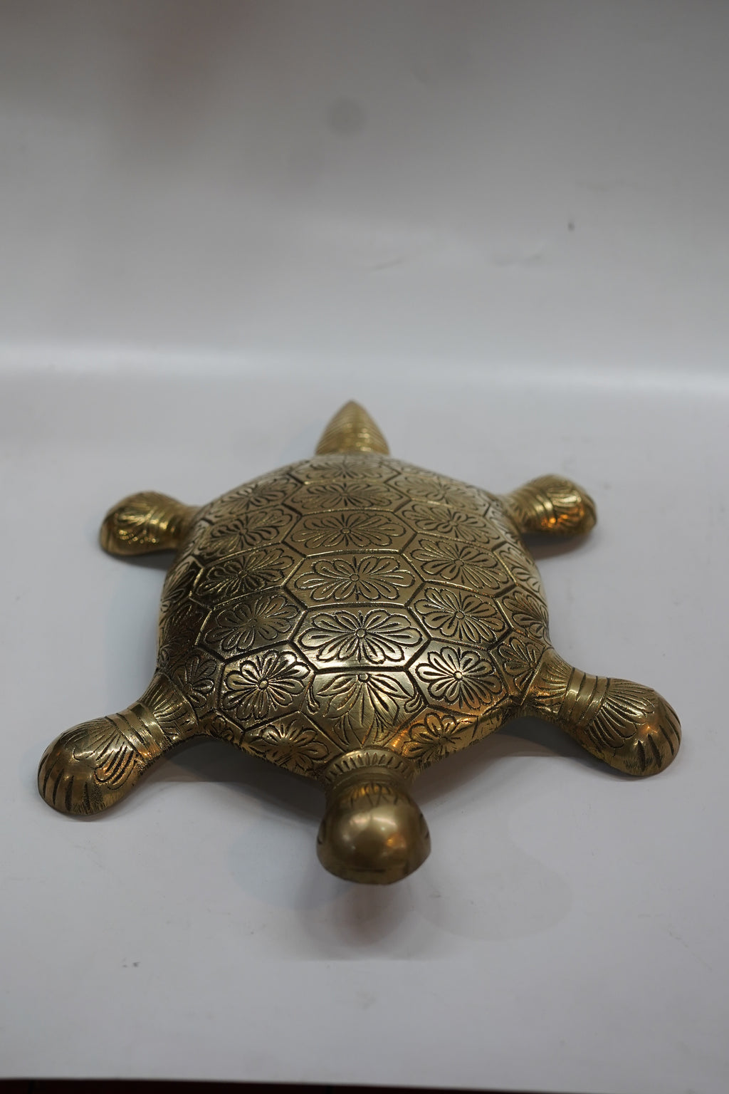 Antique Brass Tortoise Turtle Statue | Vastu Decorative Showpiece for Home & Office