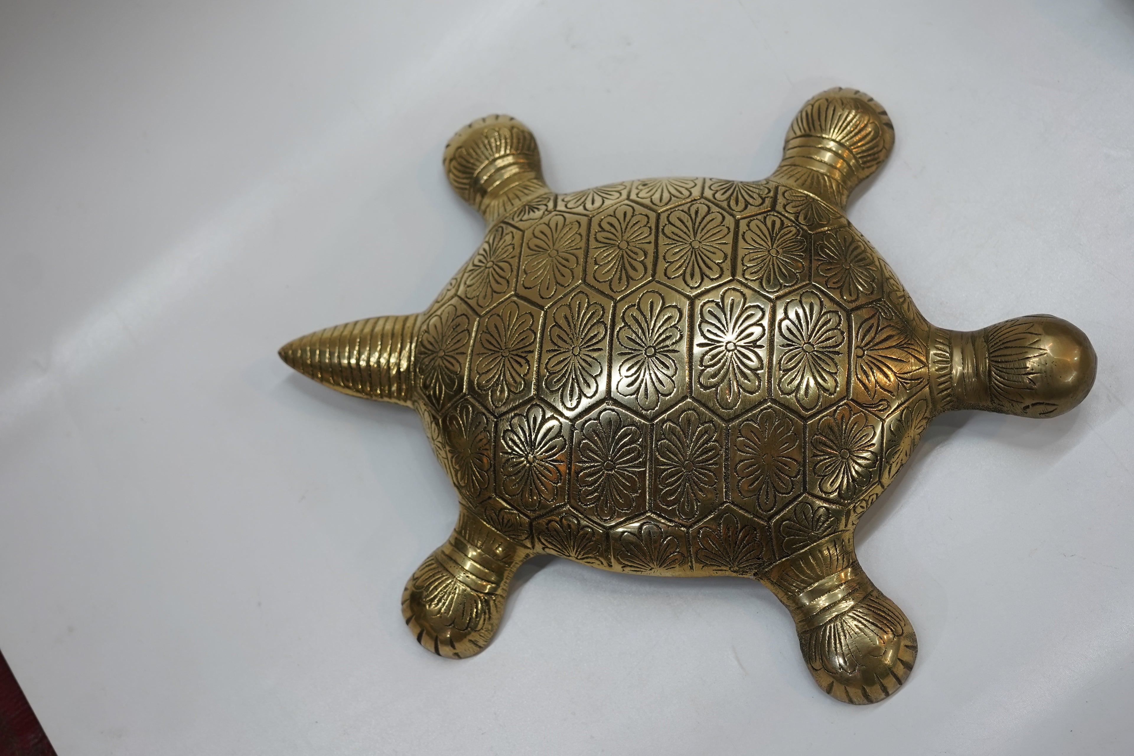 Antique Brass Tortoise Turtle Statue | Vastu Decorative Showpiece for Home & Office
