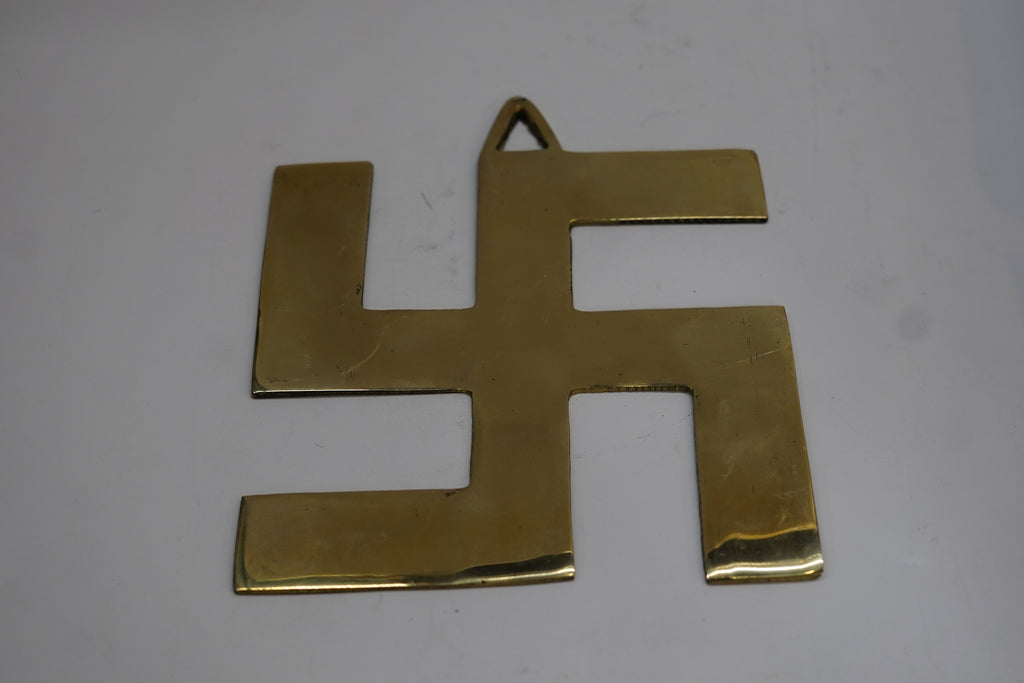 Solid Brass Swastik Showpiece with Hanging Loop | Festive Grah Pravesh Gifting Decor