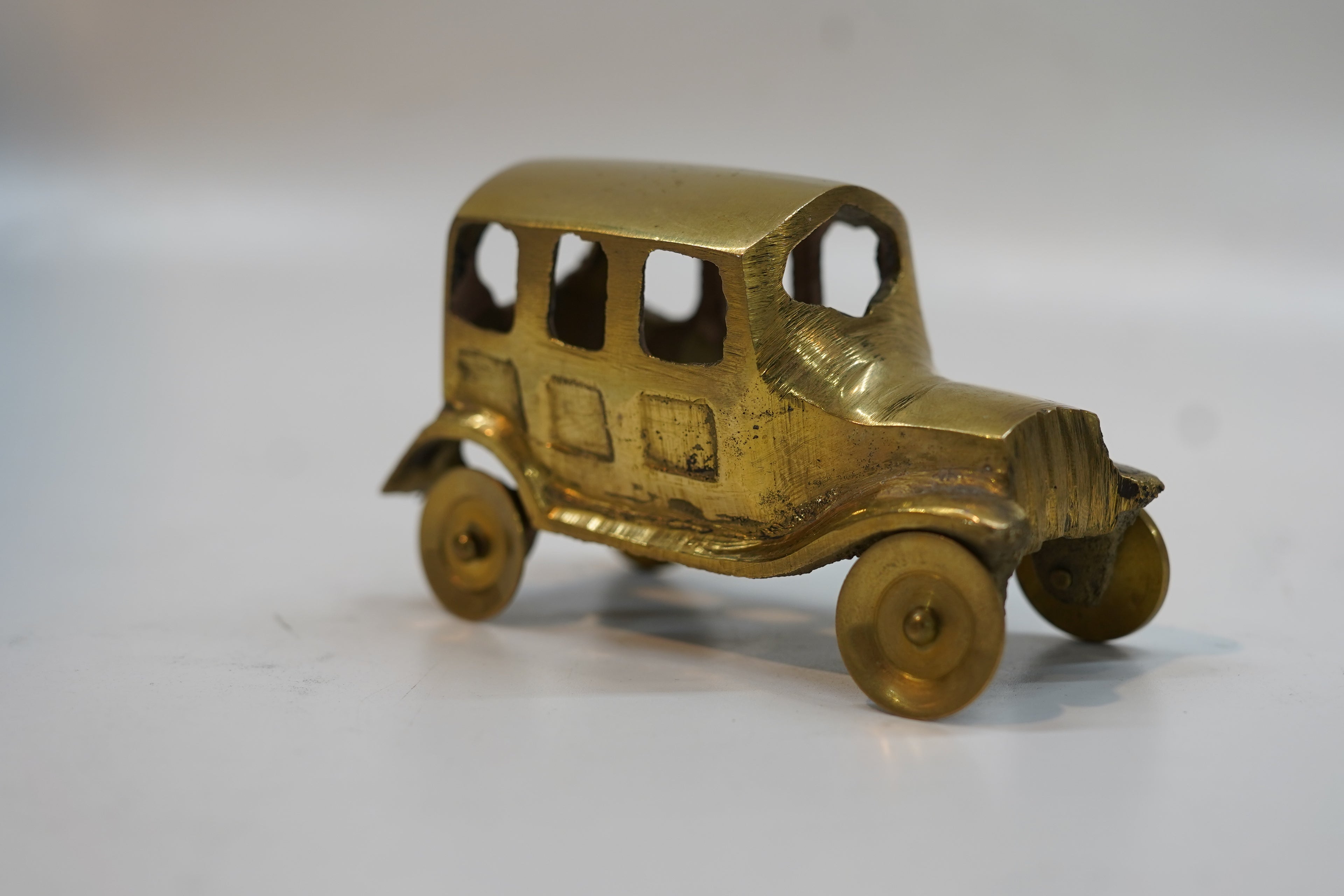 Premium Brass Vintage Sedan Car Collectible Miniature Artifact
