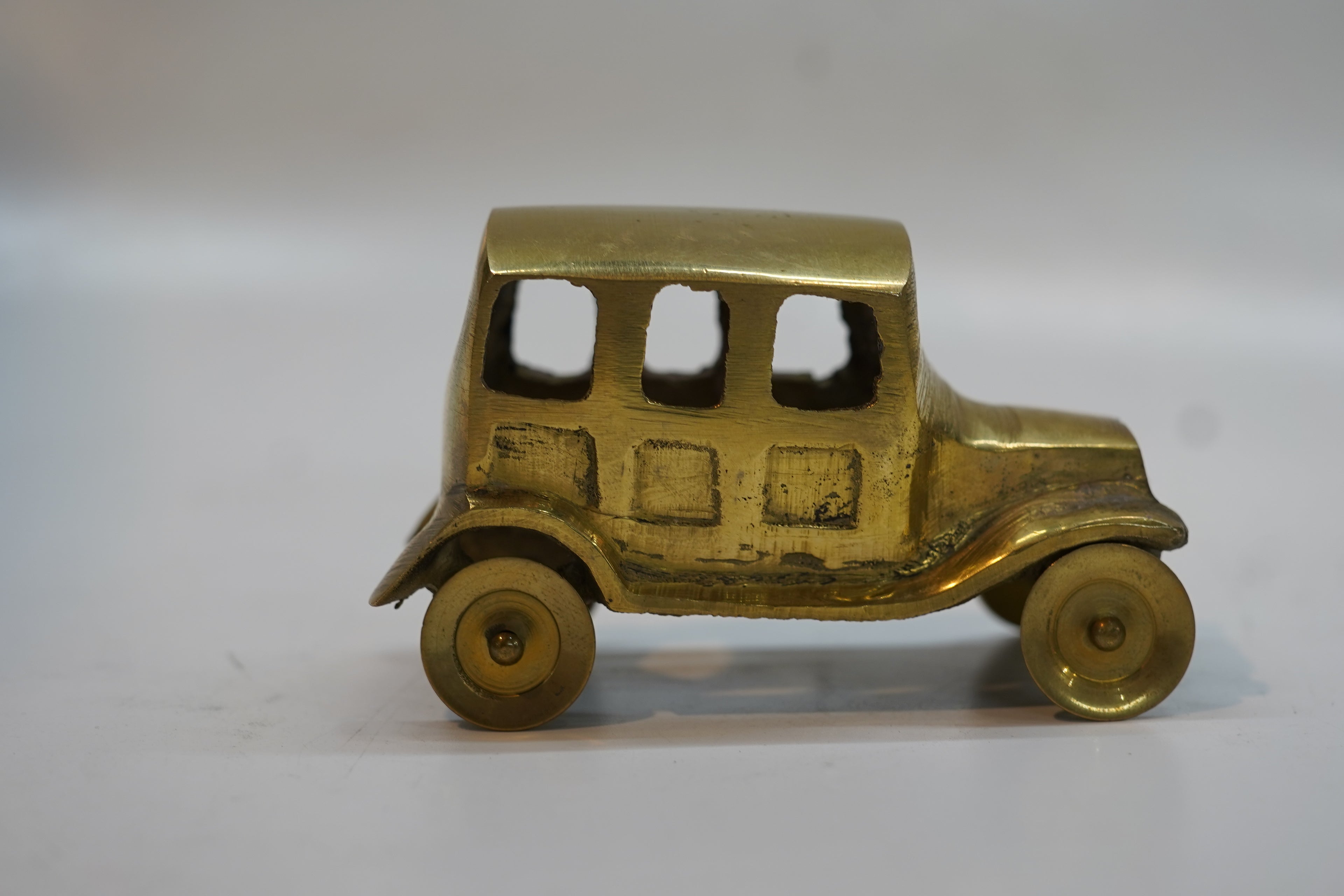 Premium Brass Vintage Sedan Car Collectible Miniature Artifact
