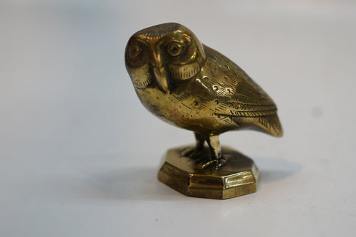Antique Miniature Brass Bird Statue for Home Decor & Gifting