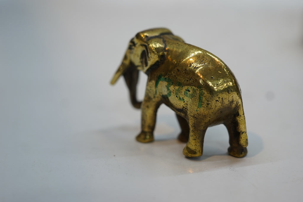 Royal Antique Finish Brass Elephant Statue – Premium Home Decor Showpiece
