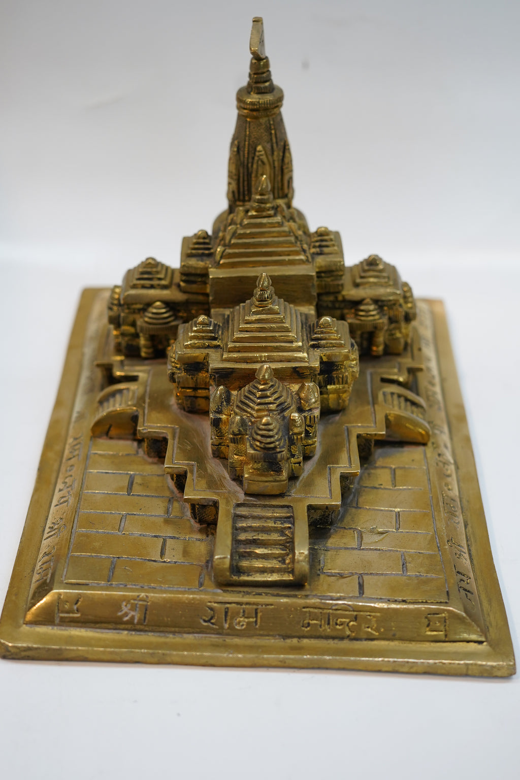 Premium Handcrafted Brass Temple Model Showpiece for Home Decor
