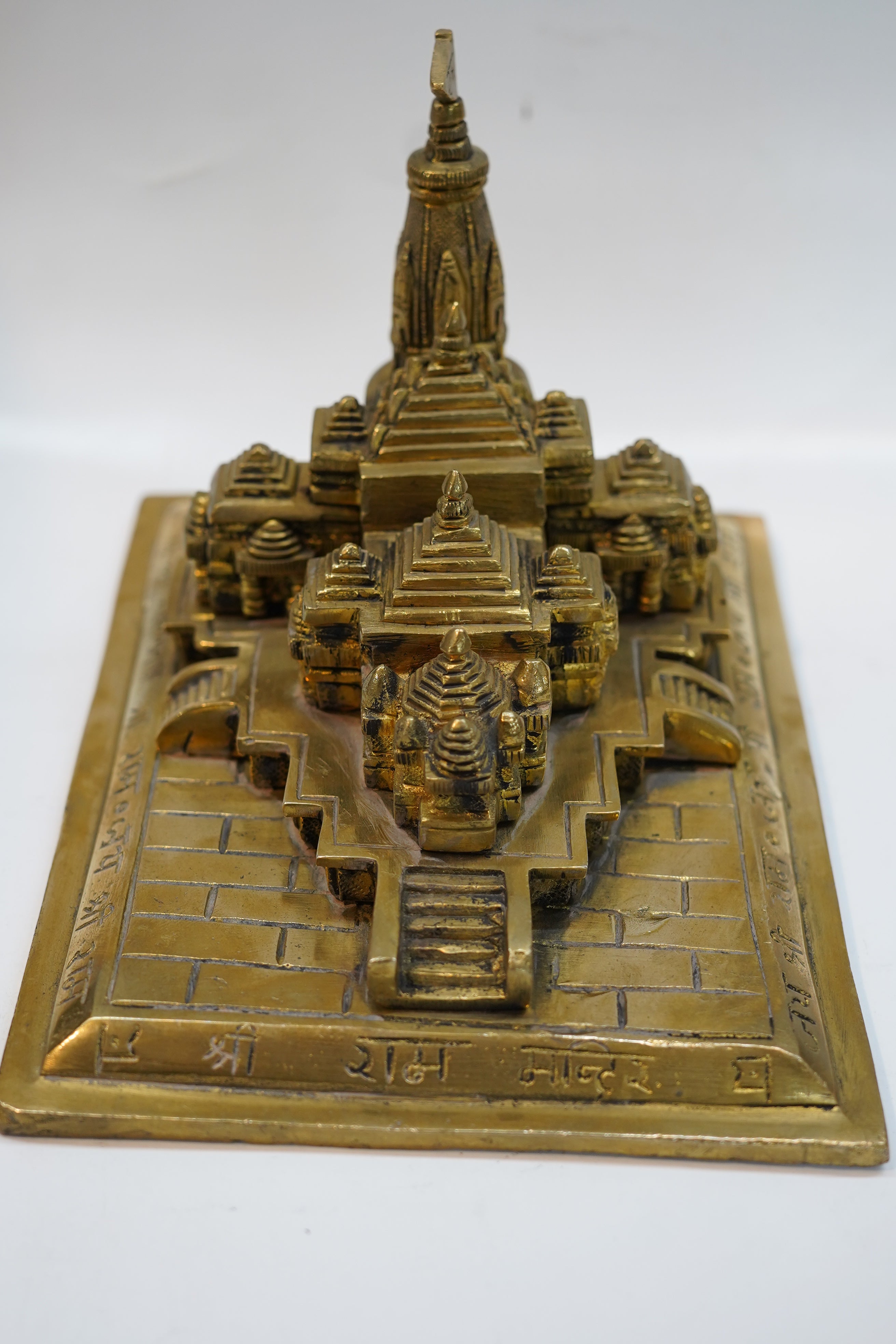 Premium Handcrafted Brass Temple Model Showpiece for Home Decor