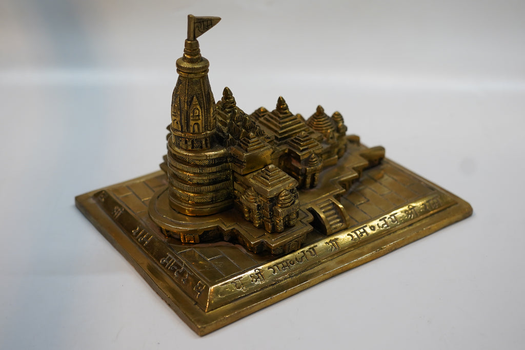 Premium Handcrafted Brass Temple Model Showpiece for Home Decor