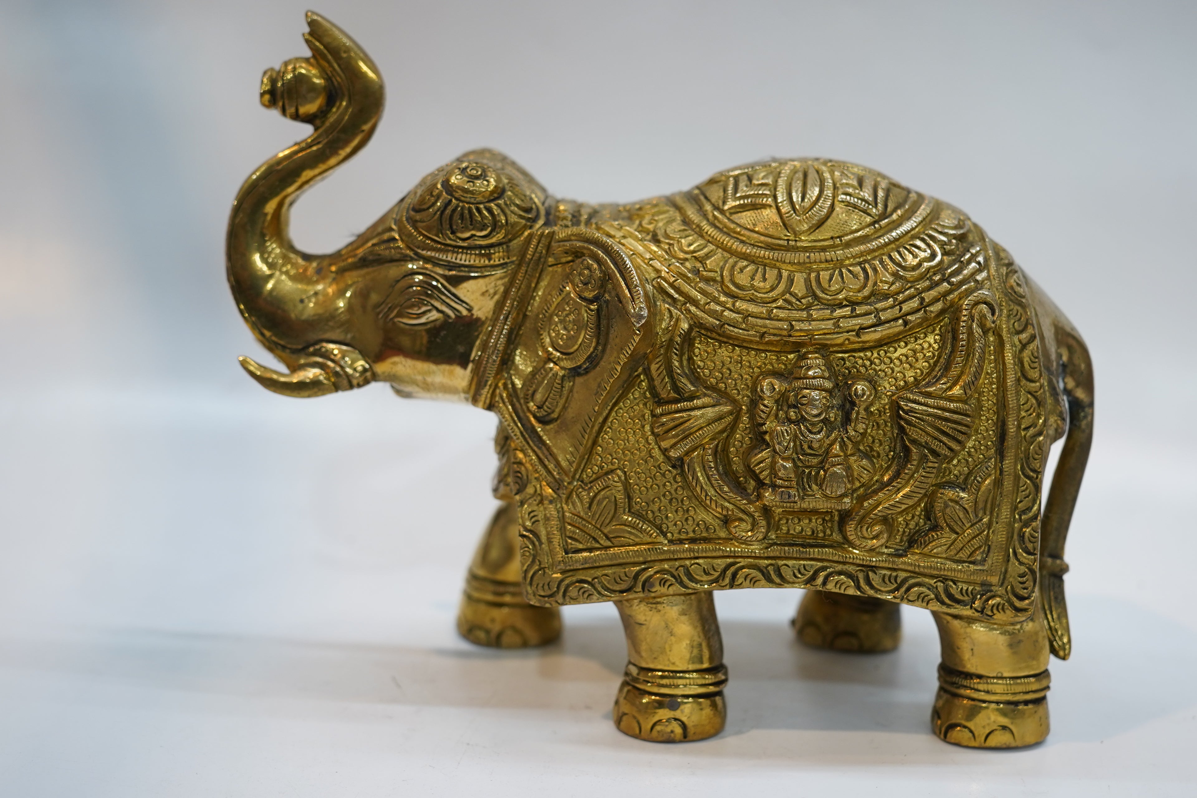 Premium Handcrafted Brass Elephant Idol