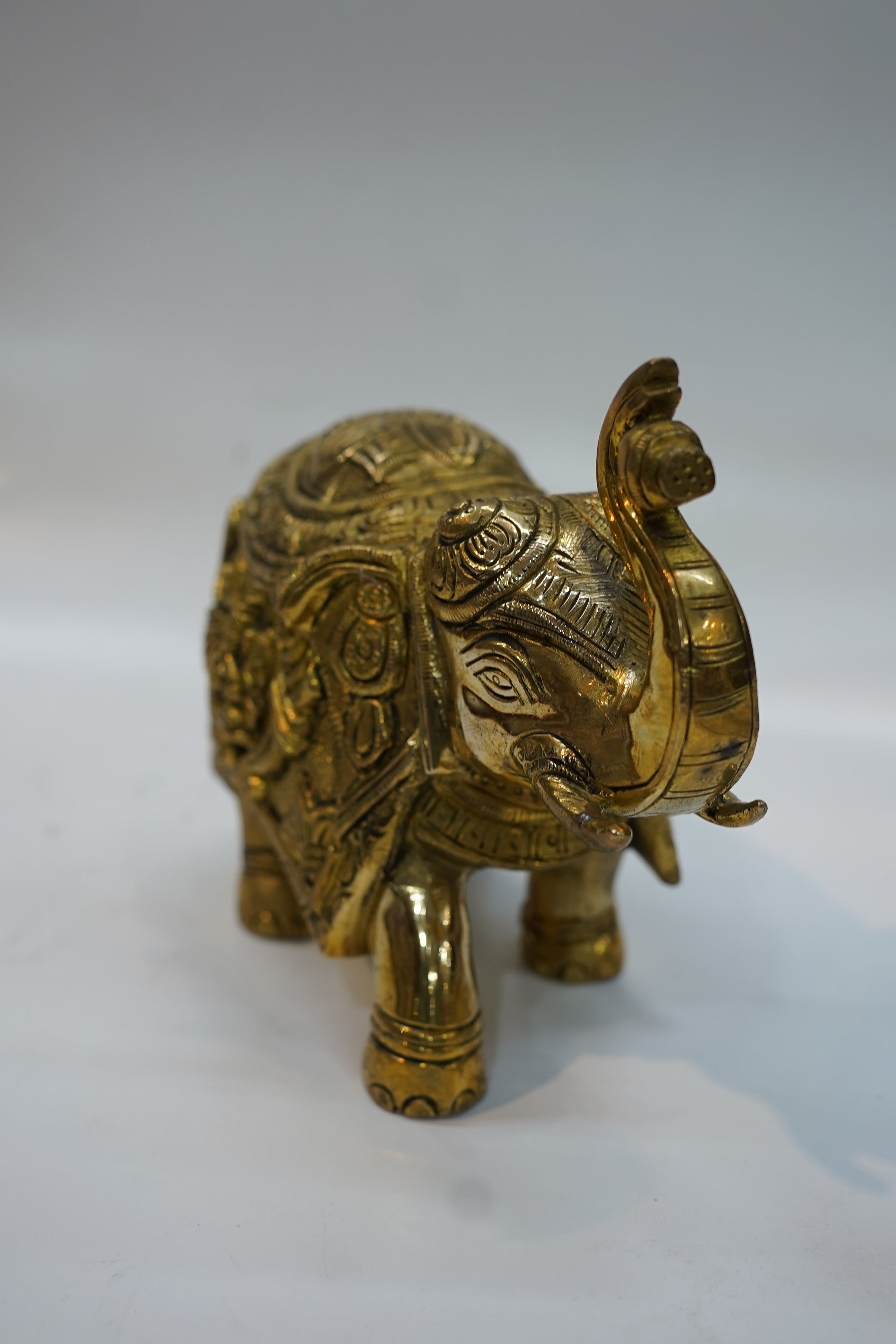 Premium Handcrafted Brass Elephant Idol