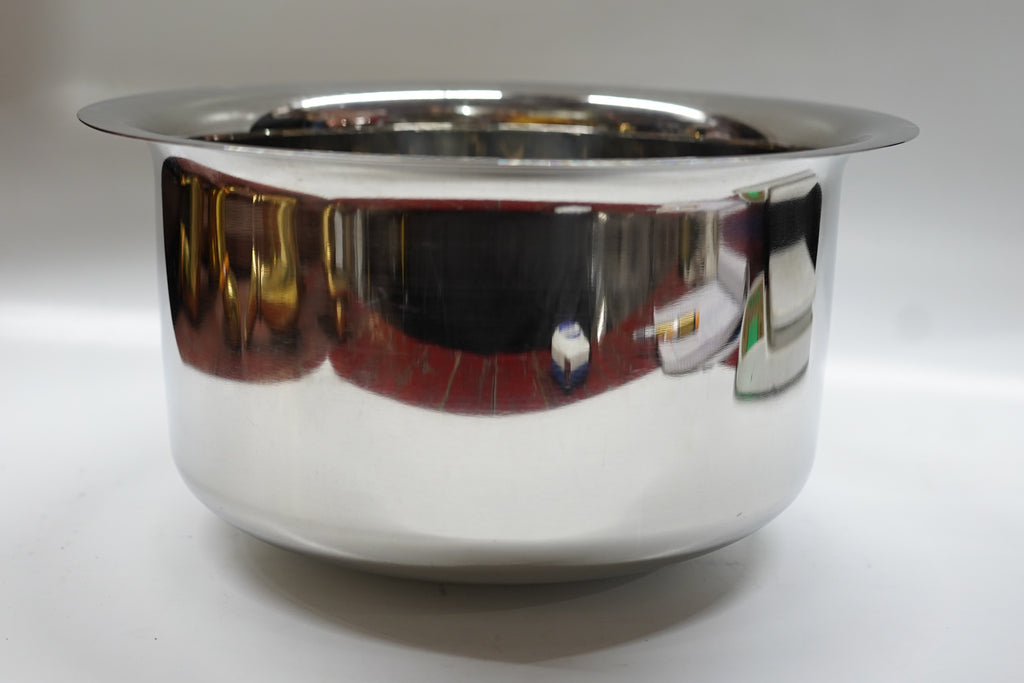 Heavy Duty Stainless Steel Patila / Cooking Tope (Silver)