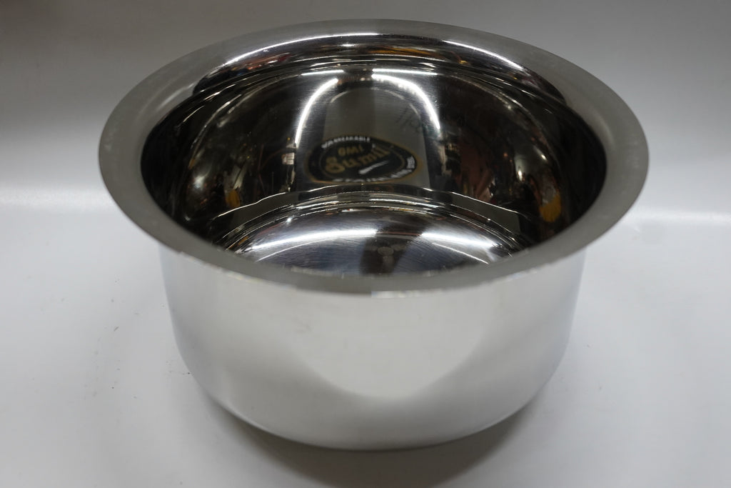 Heavy Duty Stainless Steel Patila / Cooking Tope (Silver)