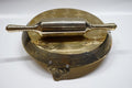 Premium Brass Chakla for Roti and Chapati | Pure Pital Rolling Board with Designer Carved Legs | Traditional Heavy Duty Kitchenware