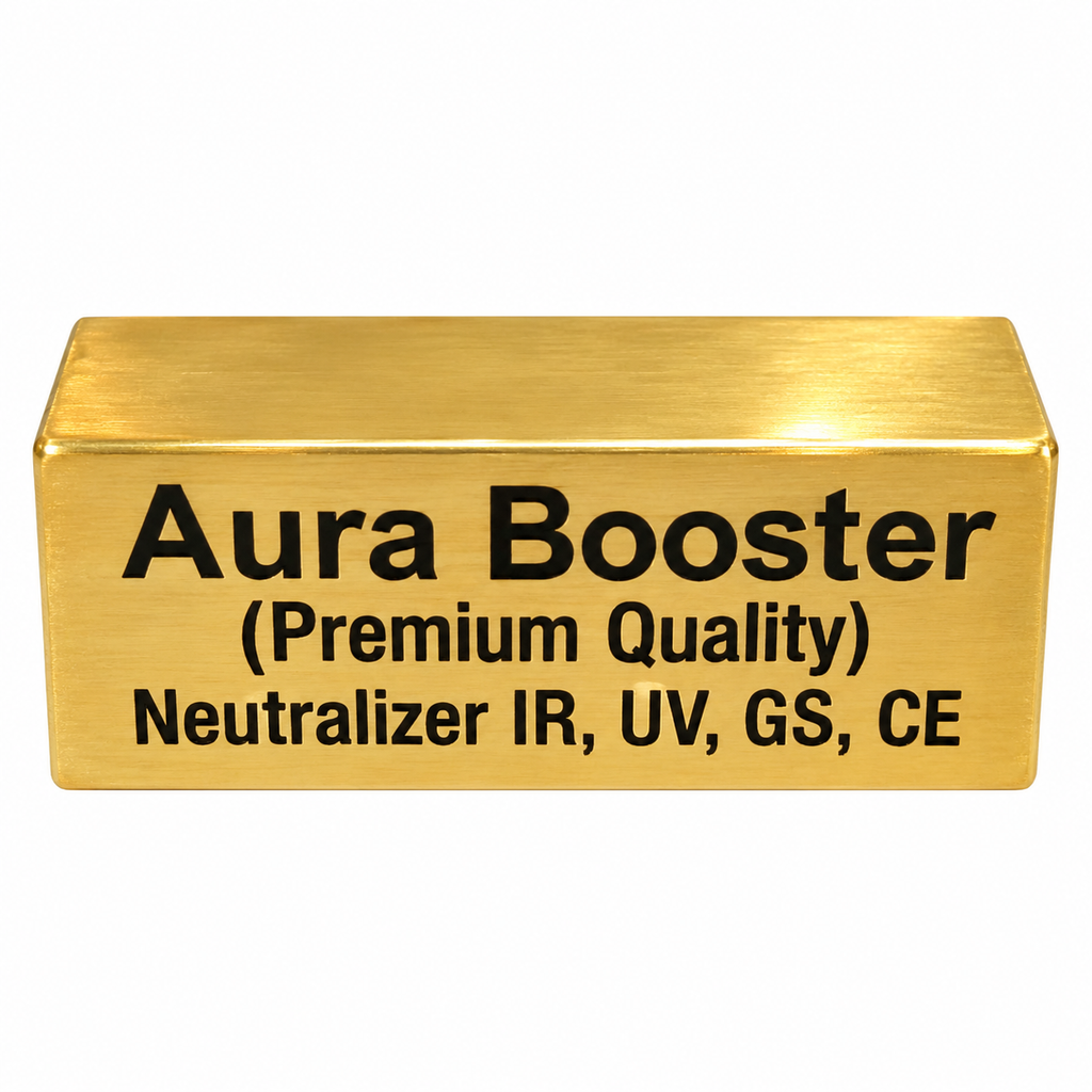 Gold Finish Energy Neutralizer Block