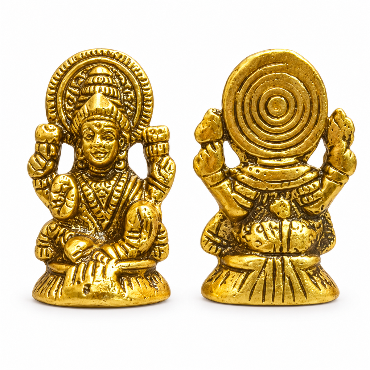 Gold Plated Goddess Lakshmi Ji Idol