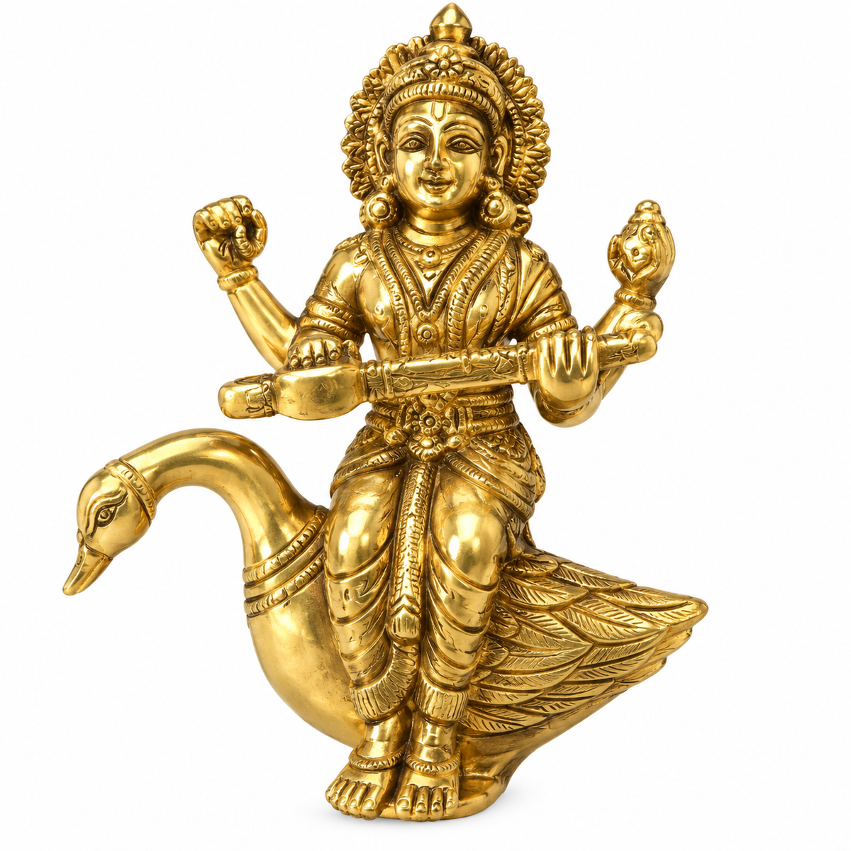 Premium Brass Hans Vahini Mata Ji Idol