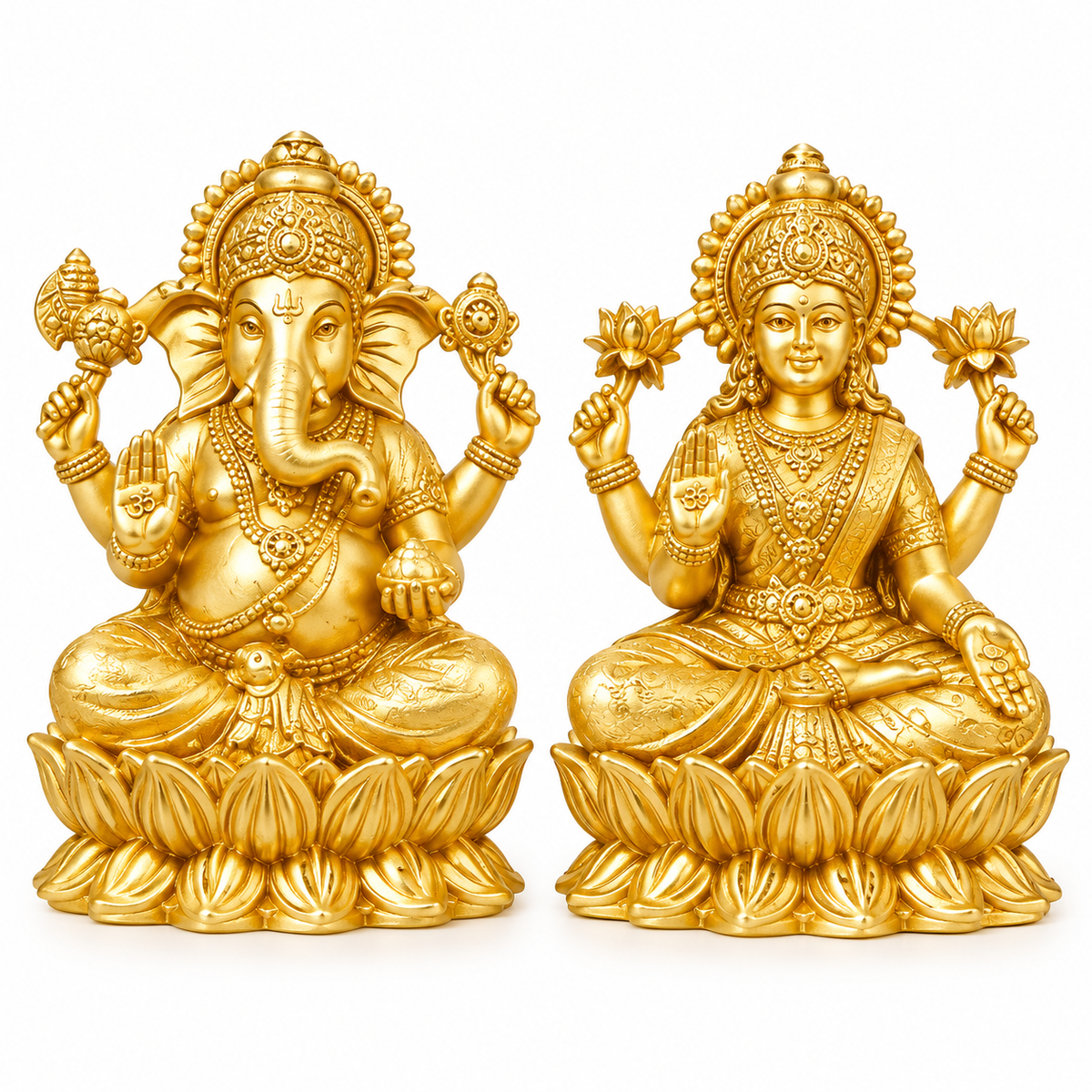 Goddess Laxmi & Lord Ganesha Murti for Home Temple, Diwali Puja & Gifting