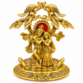 Gold Plated Radha Krishna Idol with Tree & Birds |