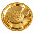 Premium Brass Kachua with Plate Home & Office Decor