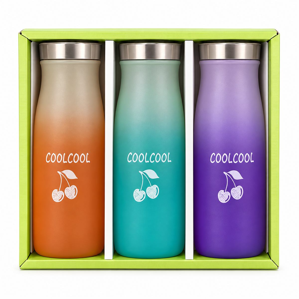 Multicolor Reusable Water Bottles | Stylish Water Bottle Gift Set for Home, Office & Travel