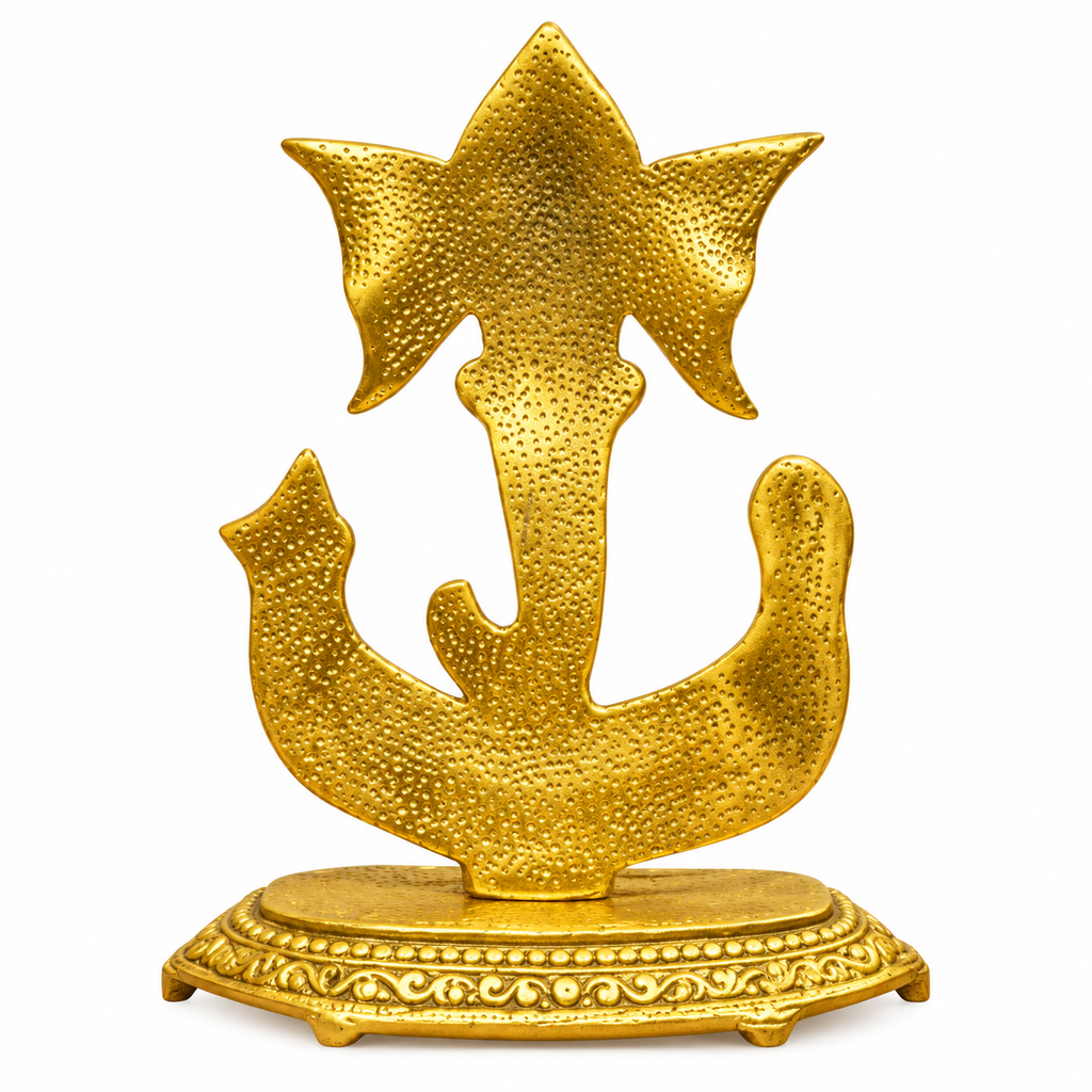 Gold Plated Lord Ganesha Idol