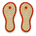 Laddu Gopal Ji Diamond Stone Charan Paduka |