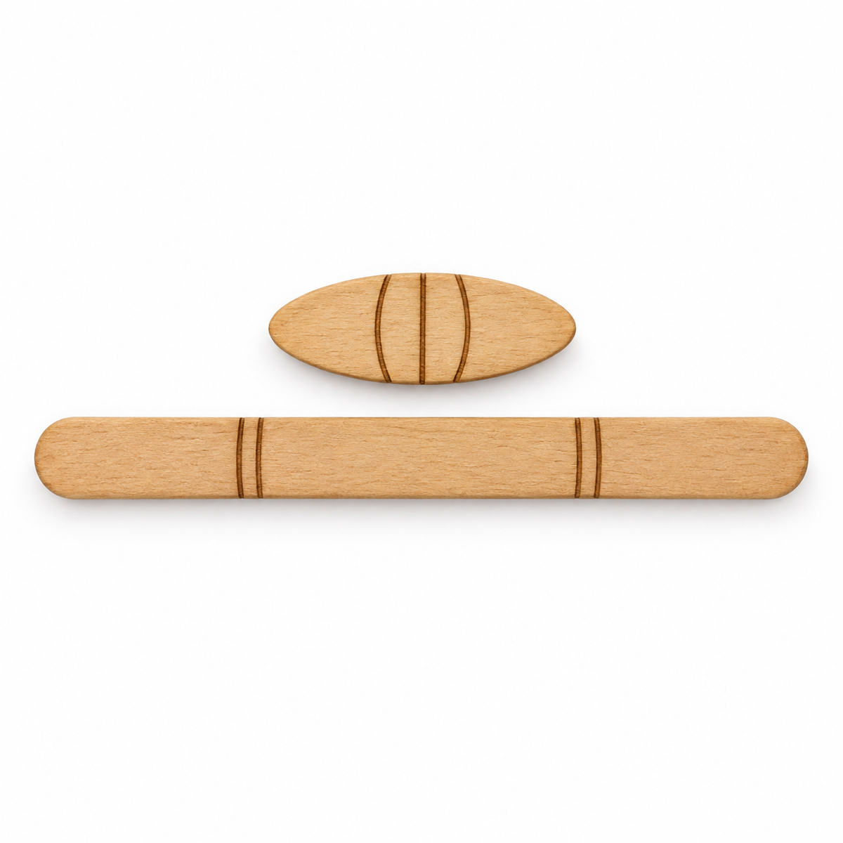 Traditional Miniature Gilli Danda Toy for Kanha Ji | Thakur Ji Shringar Accessories – 2 Pieces
