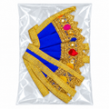 Royal Blue & Golden Lace Dress
