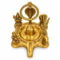 Premium Brass Shivling with Nandi & Nag Devta
