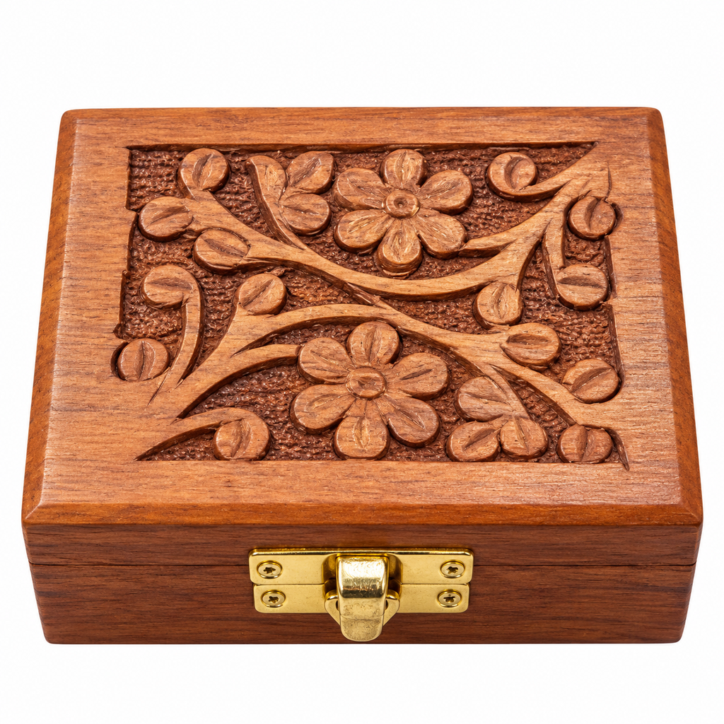 Premium Handcrafted Wooden Jewelry Box |