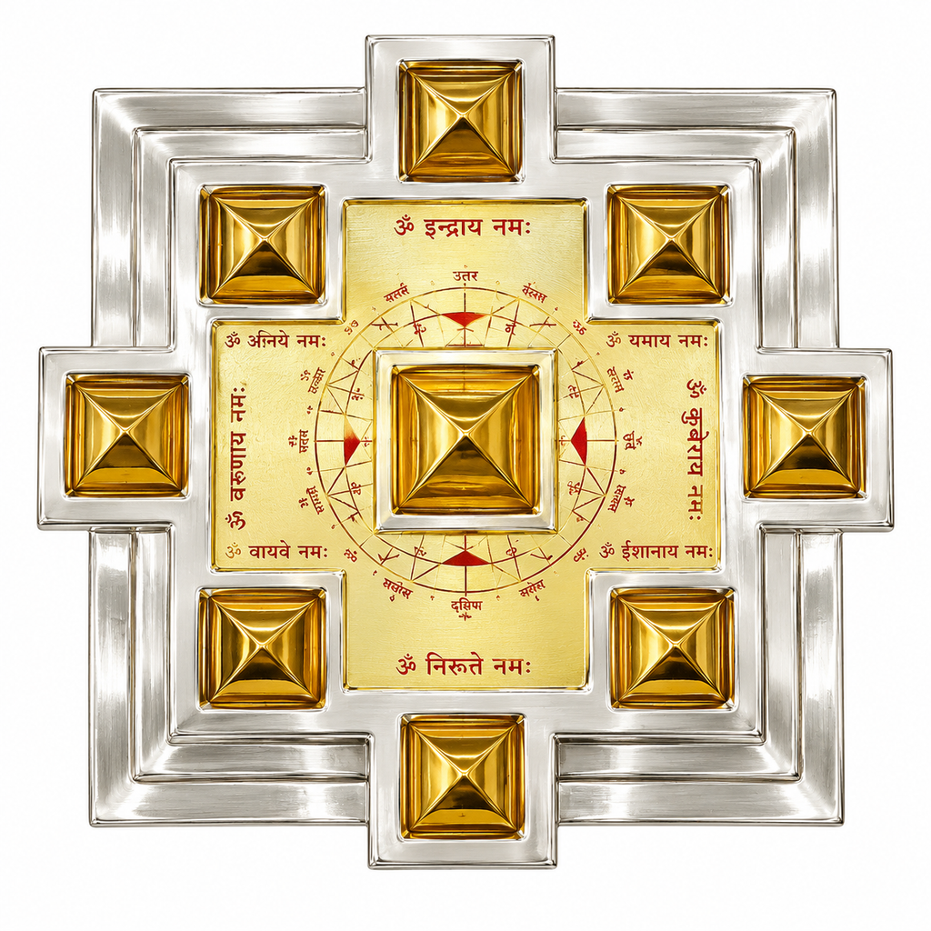 Brass Navgrah Yantra | Vastu Dosh Nivaran Navgraha Yantra for Home, Office & Pooja