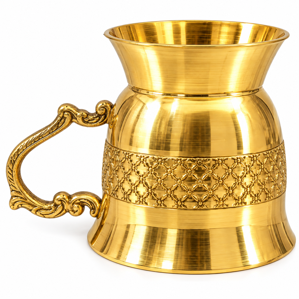 Traditional Royal Style Brass Drinking Cup | Ujwal Brass Store
