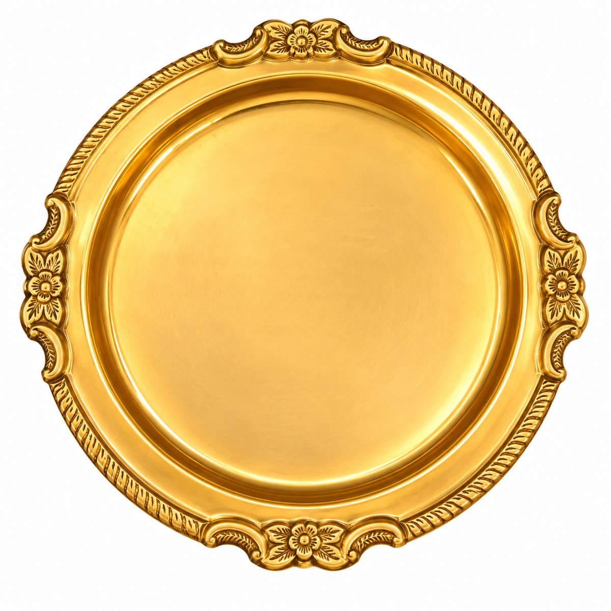 Decorative Brass Round Pooja Thali |