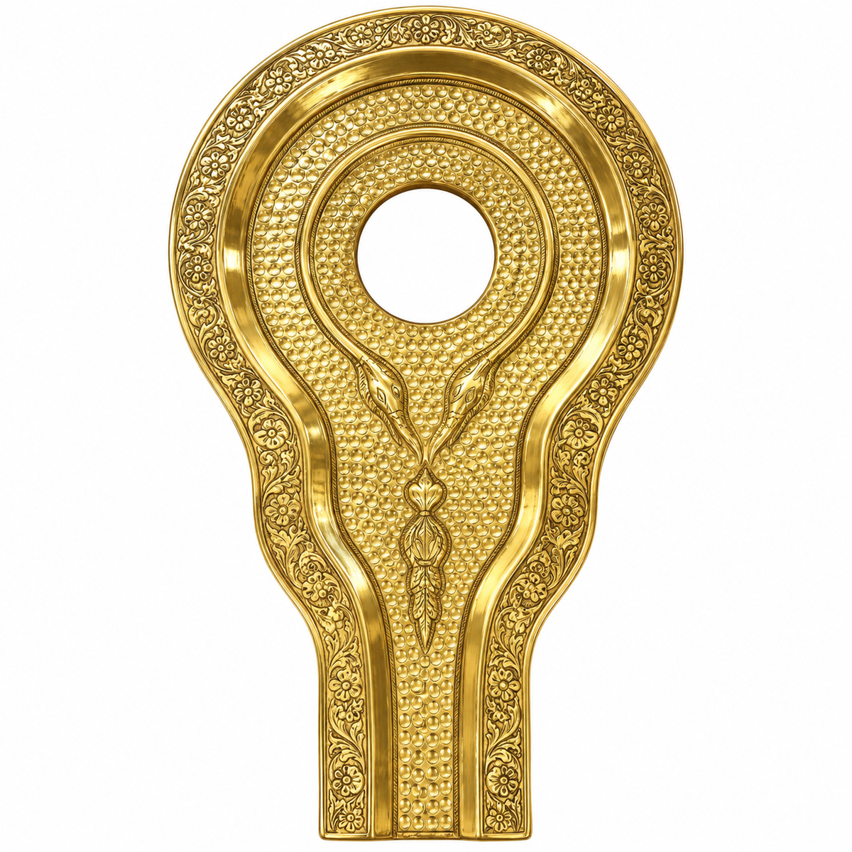 Golden Brass Shivling Jalhari with Snake Design
