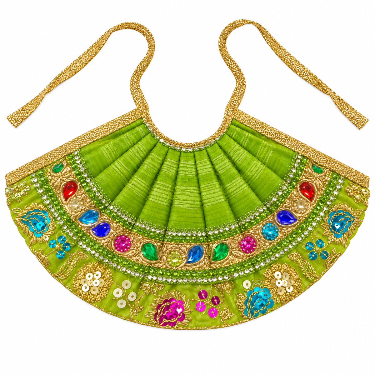 Laddu Gopal Ji Green Designer Poshak