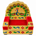Premium Laddu Gopal Ji Peacock Singhasan